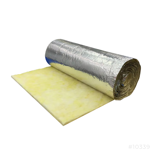 [10339] Fiberglass Wool 25mm x 1.2M x 15M x 16Kg/M3 1 Side Aluminum Foil
