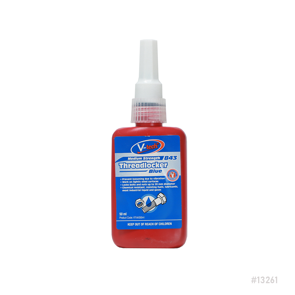 V-tech Threadlocker Medium Strength – Blue 50ml VT-84350 | Whetstone