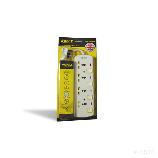[15575] Novex Extension Socket 4way 3Mtr Universal N-D104-3M