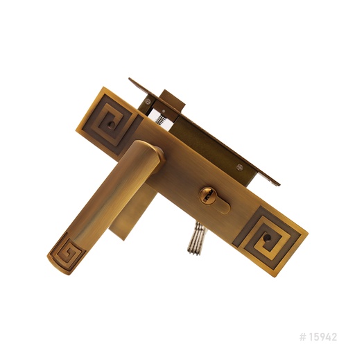 [15942] Door Handle W/ Lock Body B165-H29-MAE Sola