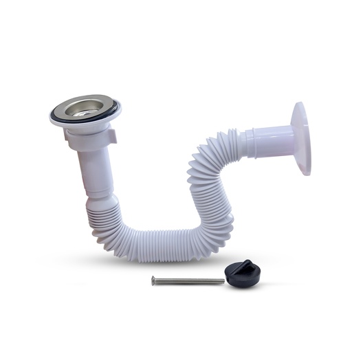 [17728] Flexible Hose with SS Waste Set EH5.0-80 1-1/4" BW