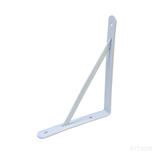 [17908] Shelf Bracket H/D White Round Edge 9"x12"