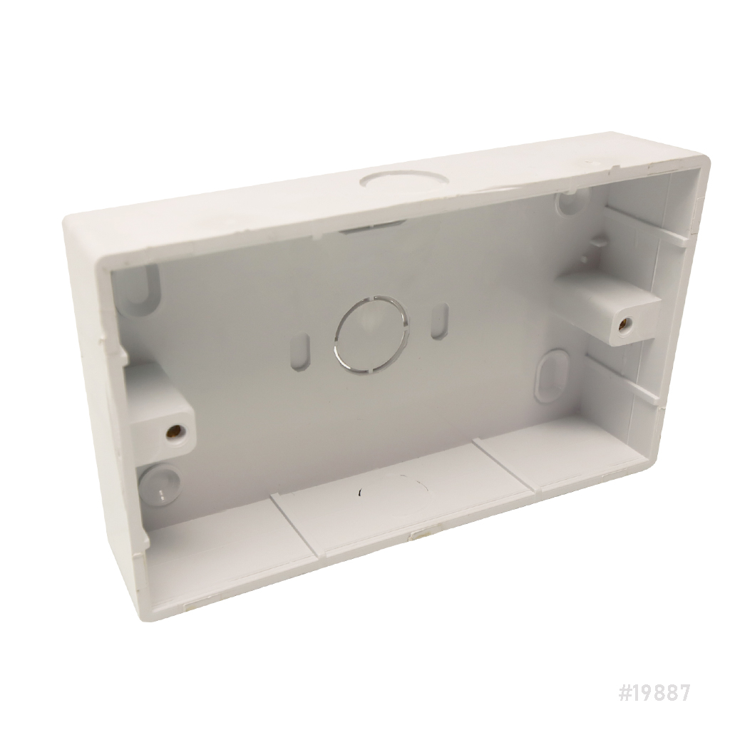 PVC 2 Gang Box 86mm x 173mm x 35mm | Whetstone