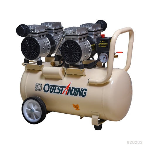 [20202] Air Compressor Silent Oil Free Outstanding OTS-550 50L Double Head