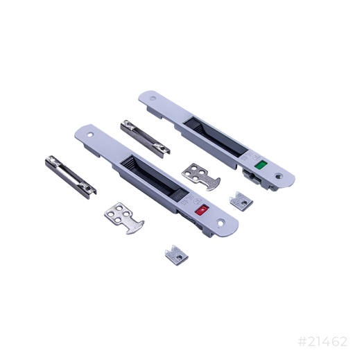 [21462] Aluminum Hook Sliding Door Lock White
