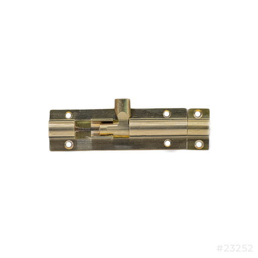 [23252] Brass Tower Bolt 4" x 3/8''