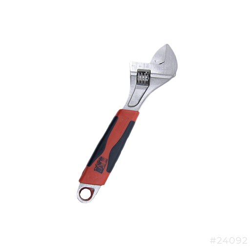 [24092] Adjustable Wrench 10" with Red Grip 1680-10