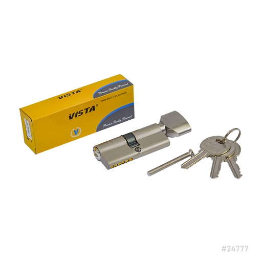 [24777] Lock Cylinder Toilet 1-Side Key 70mm V70Z3NSN1 Vista