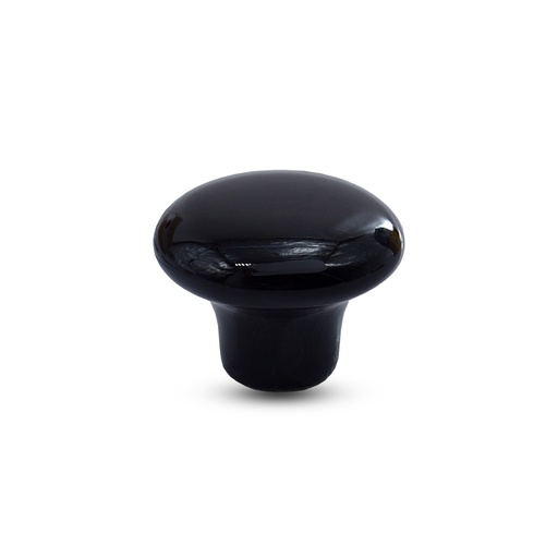 [25119] Cabinet Knob 30mm Plain Black