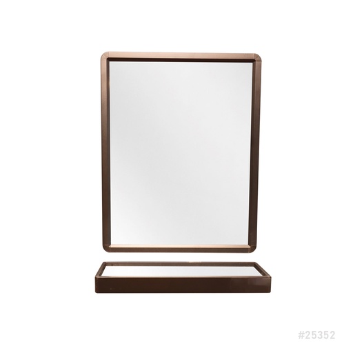 [25352] Bathroom Aluminum Mirror Set Black Color 40*50cm