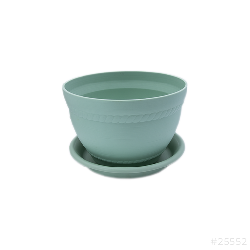 [25552] Plastic Flower Pot Green #7