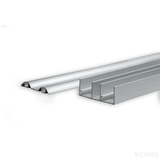 [23065] Aluminum Double Sliding Door Channel Top and Bottom 6m