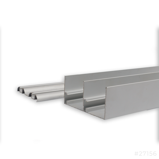 [27156] Aluminum Double Sliding Door Channel Set (Top & Bottom) Large 6Mtr