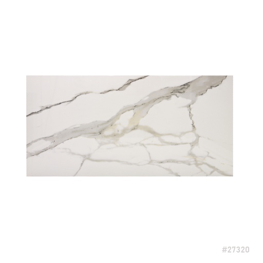 [27320] Ceramic Wall Tile Glazed 300x600mm Spark White Glossy