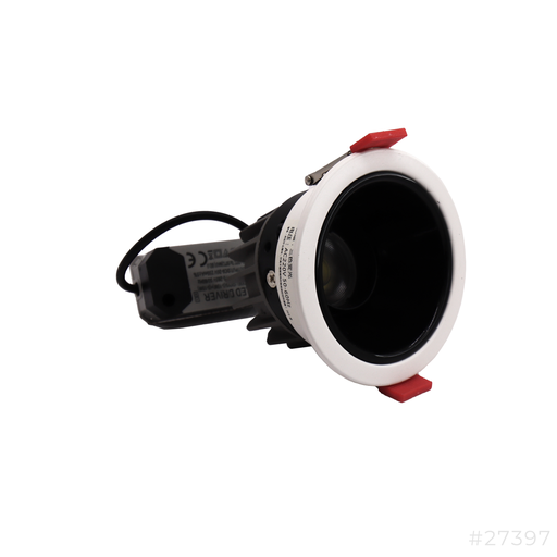 [27397] Led Down Light 5+5w 3.5" 3 Colors Round White+Black