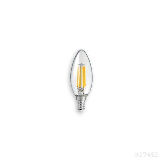 [27452] Led Filament Candle Bulb C35 E14-4W W/White 